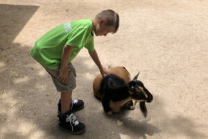 Club Kid at Petting Zoo