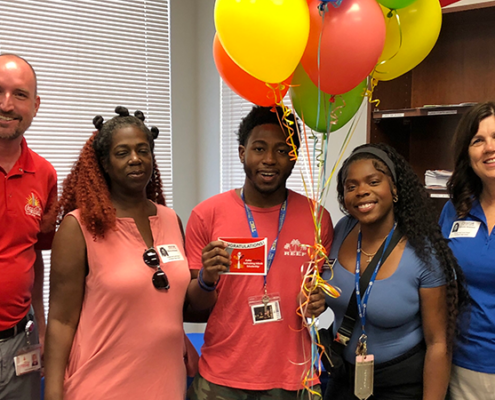 Jamar W Receives Scholarship from Coke FL