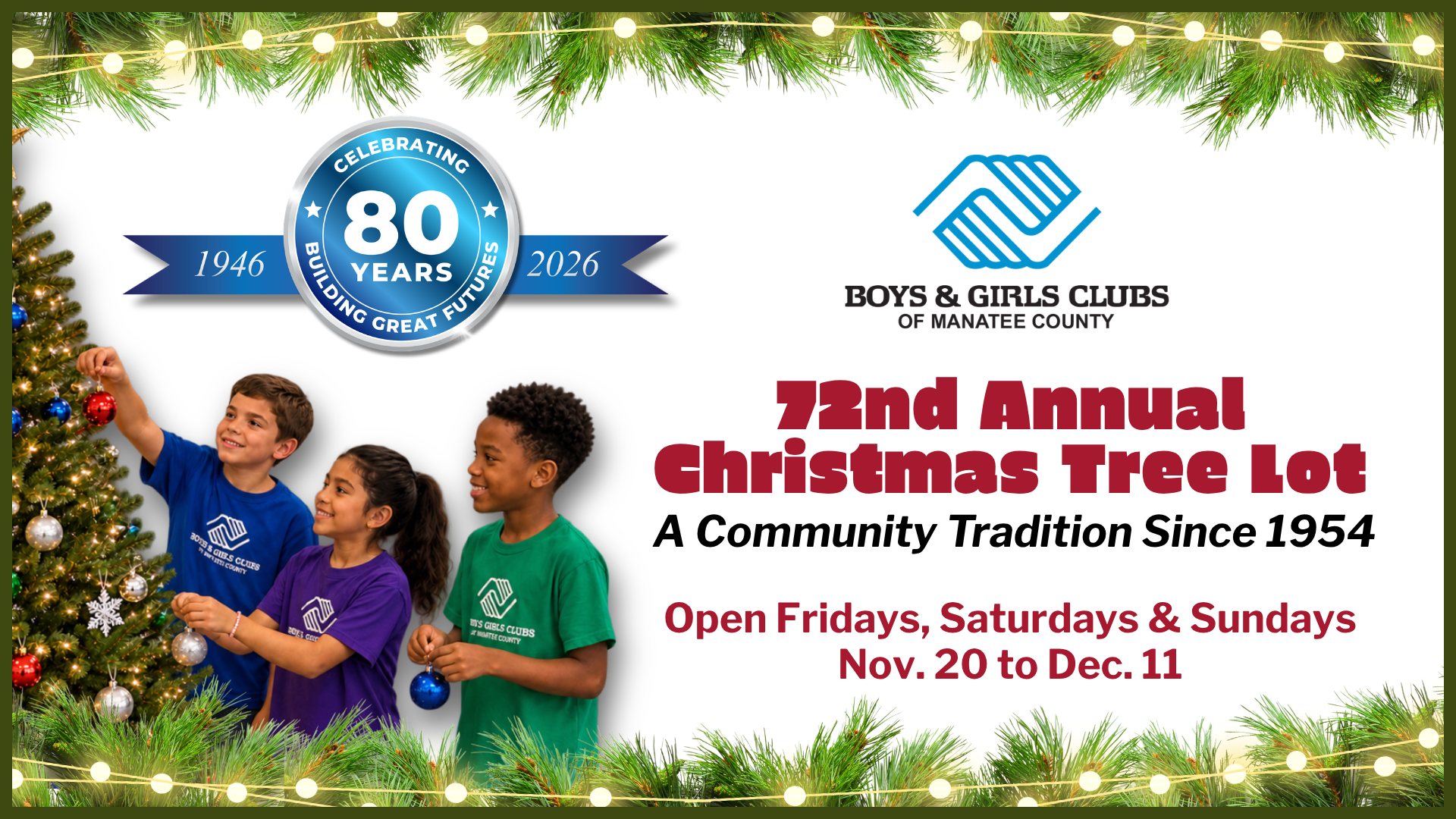 72nd Annual Christmas Tree Lot FB Header
